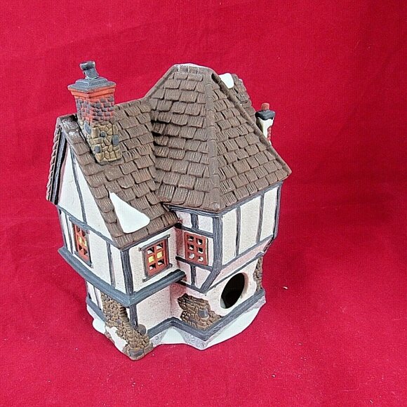 Vintage Dept 56 Dickens Village Tutbury Printer Lighted 55689 Retired 1990 - Picture 6 of 7